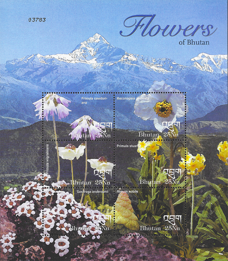Bhutan 2002 ** - Einheimische Blumen Bhutan 2002 ** - Einheimische Blumen
