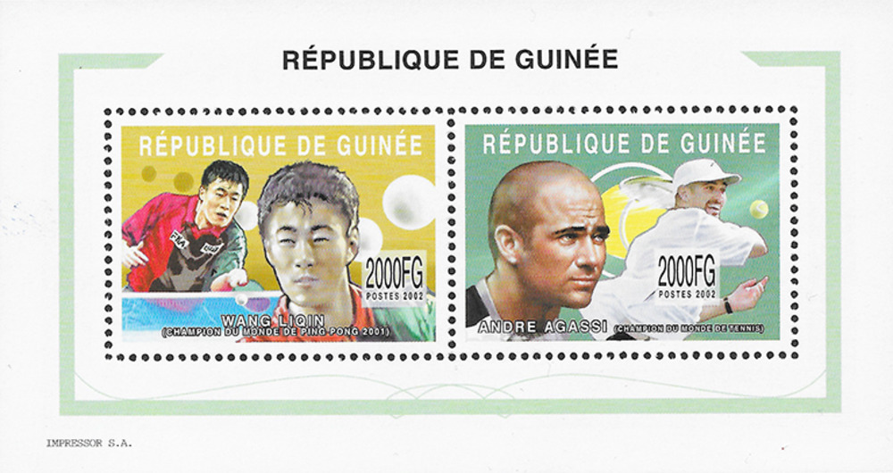 Guinea 2002 ** - Persönlichkeiten, Sportler Guinea 2002 ** - Persönlichkeiten, Sportler