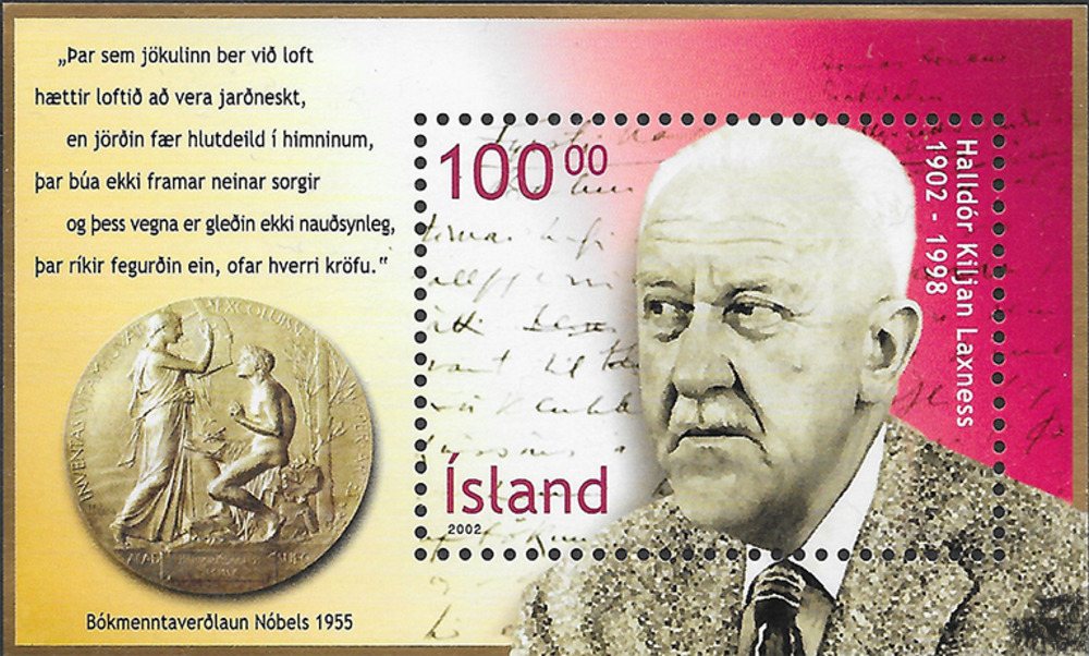 Island 2002 ** - 100. Geburtstag von Halldór Laxness