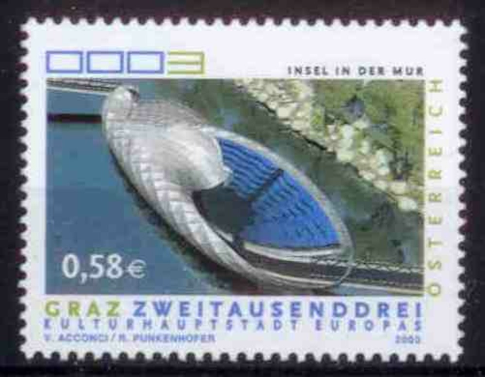 Österreich 2003 **, 0,58 € “Graz - Kulturhauptstadt Europas“