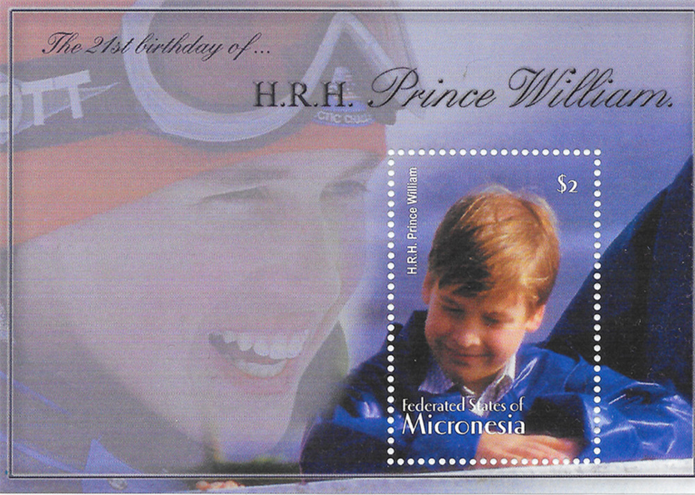 Mikronesien 2003 ** - 21. Geburtstag von Prinz William