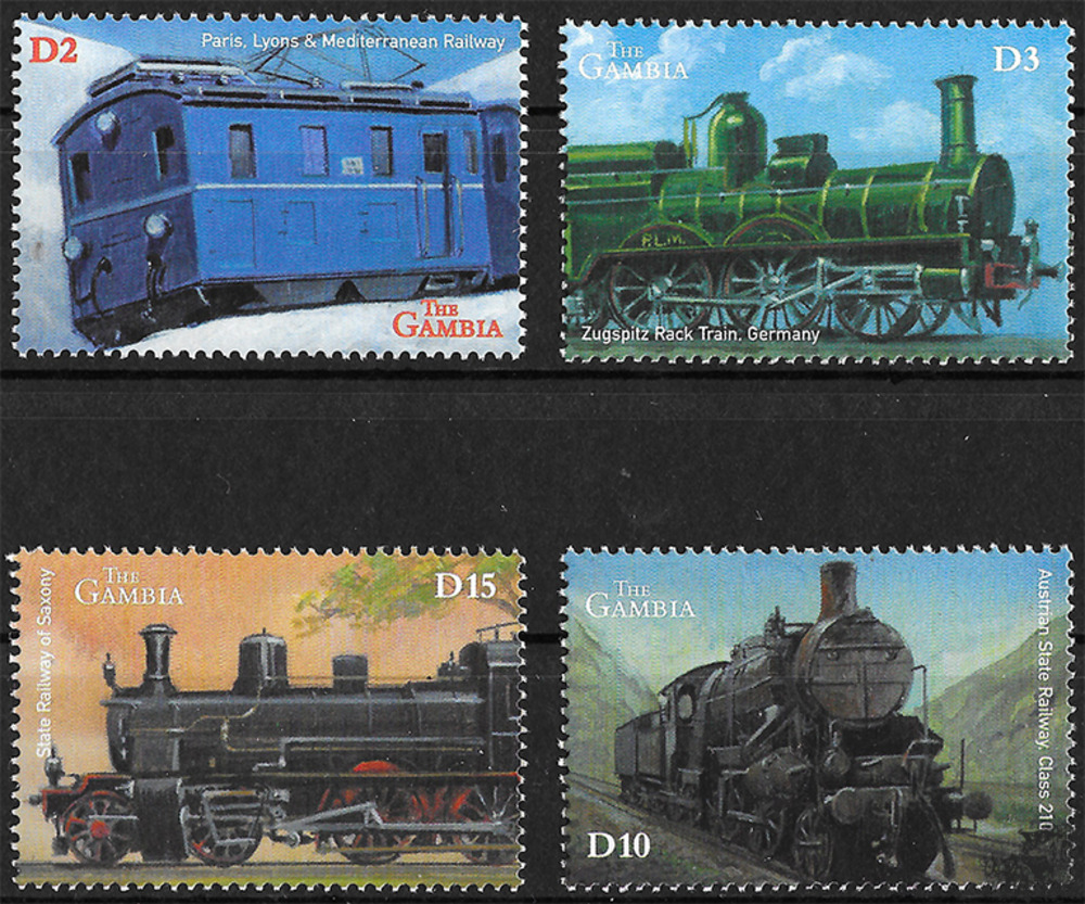 Gambia 2003 ** - Lokomotiven aus aller Welt