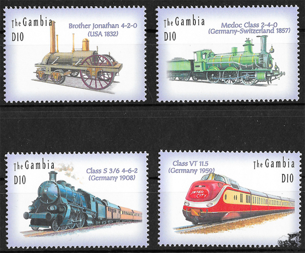 Gambia 2003 ** - Lokomotiven aus aller Welt