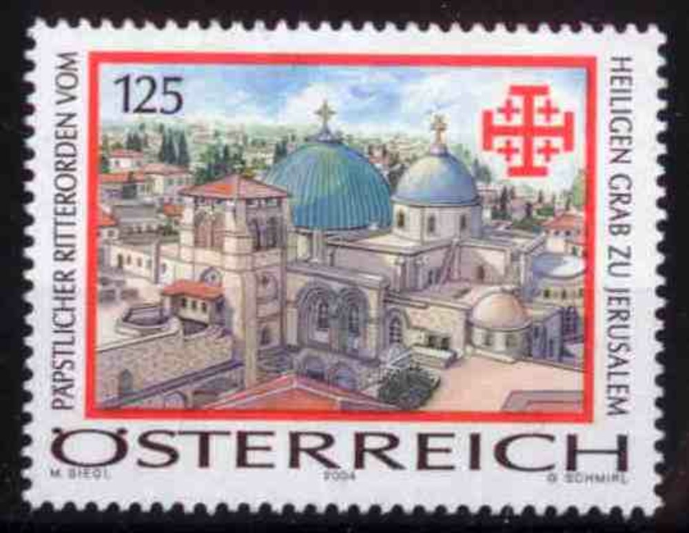 Österreich 2004 **, € 1,25 - Ritterorden vom Heiligen Grab Österreich 2004 **, € 1,25 - Ritterorden vom Heiligen Grab