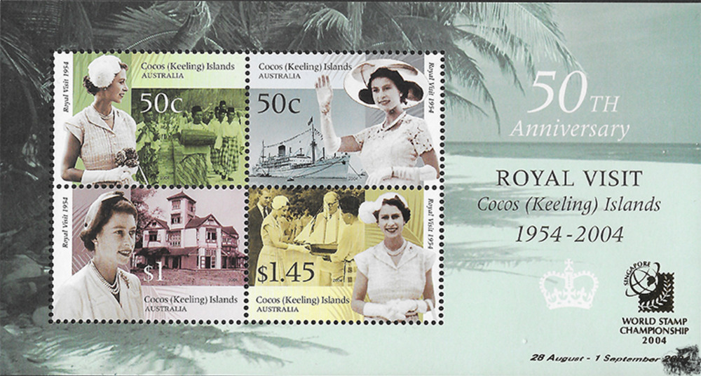 Kokosinseln 2004 ** - 50. Jahrestag des königlichen Besuchs auf den Kokos-Inseln