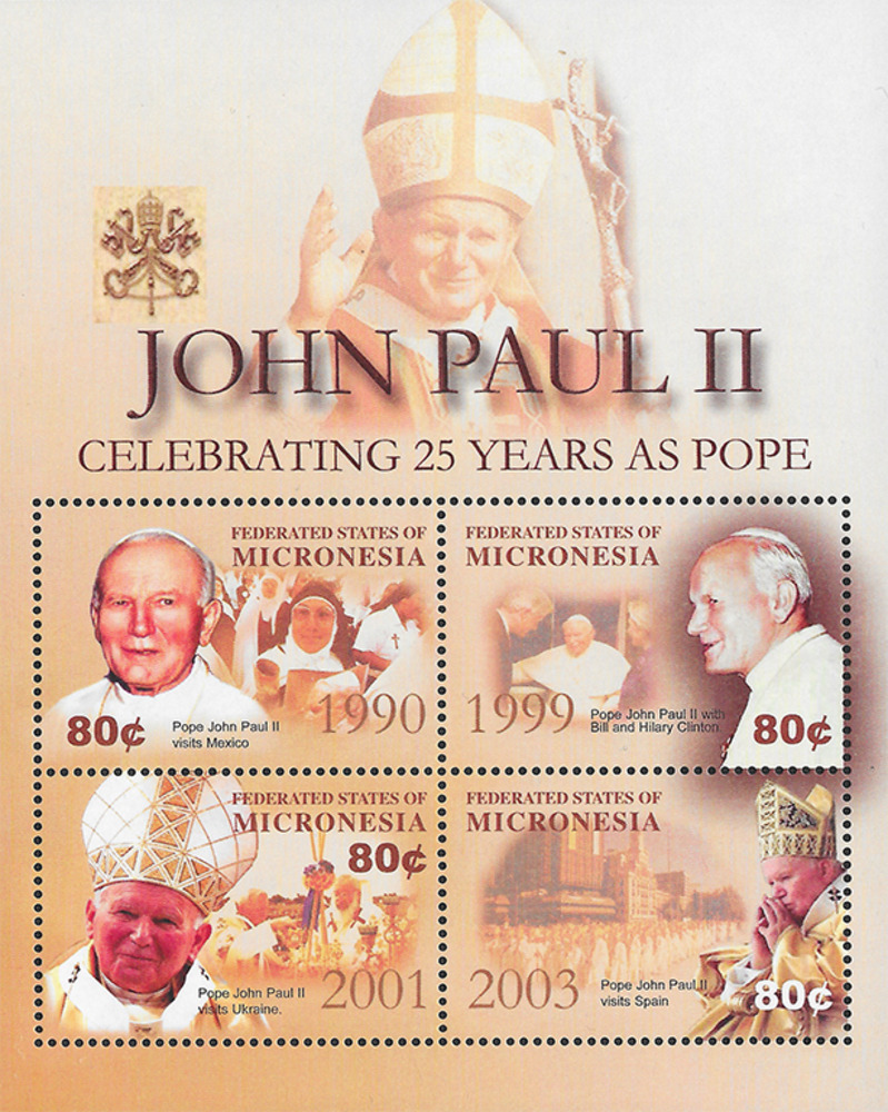 Mikronesien 2004 ** - 25 Jahre Pontifikat Papst Johannes Pauls II.