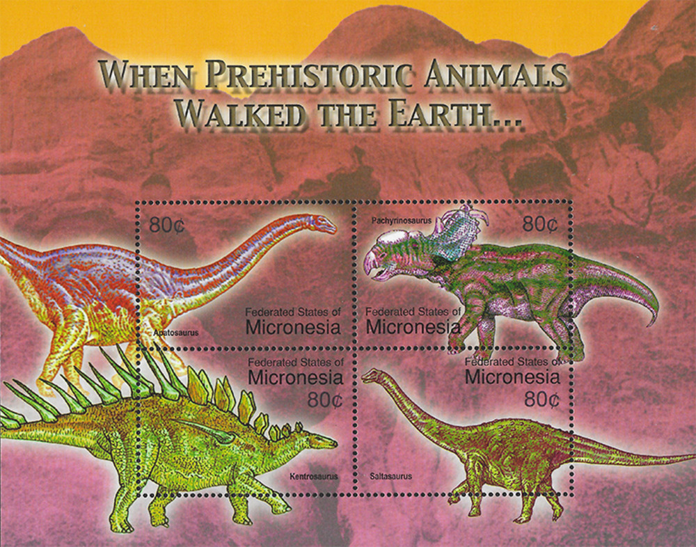 Mikronesien 2004 ** -Prähistorische Tiere, Apatosaurus