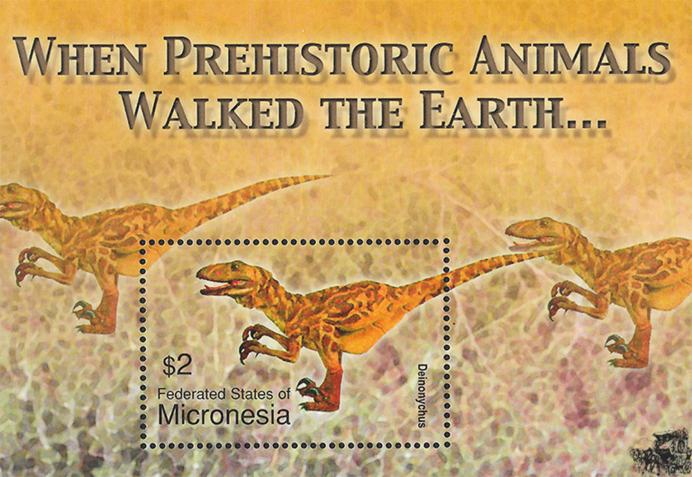 Mikronesien 2004 ** -Prähistorische Tiere, Deinonychus
