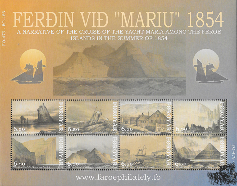 Färöer 2004 ** - 150. Jahrestag der Kreuzfahrt der Jacht „Maria“ zwischen den Färöer-Inseln