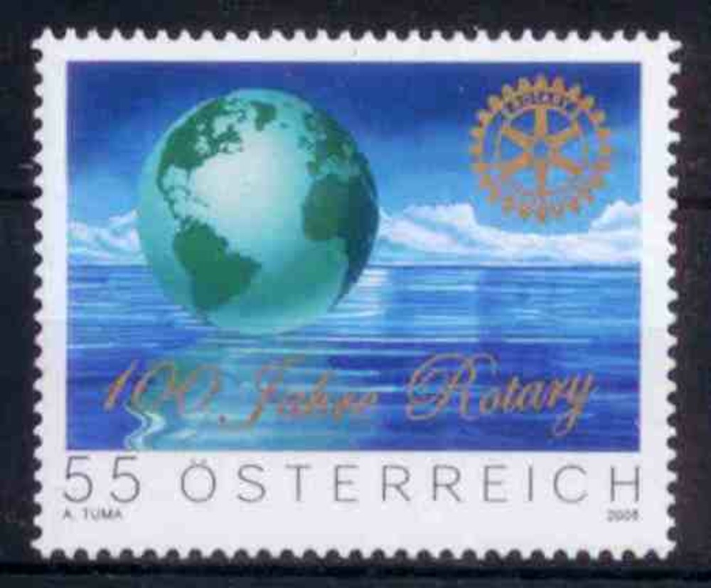 Österreich  2005 **, € 0,55 - “100 Jahre Rotarier“