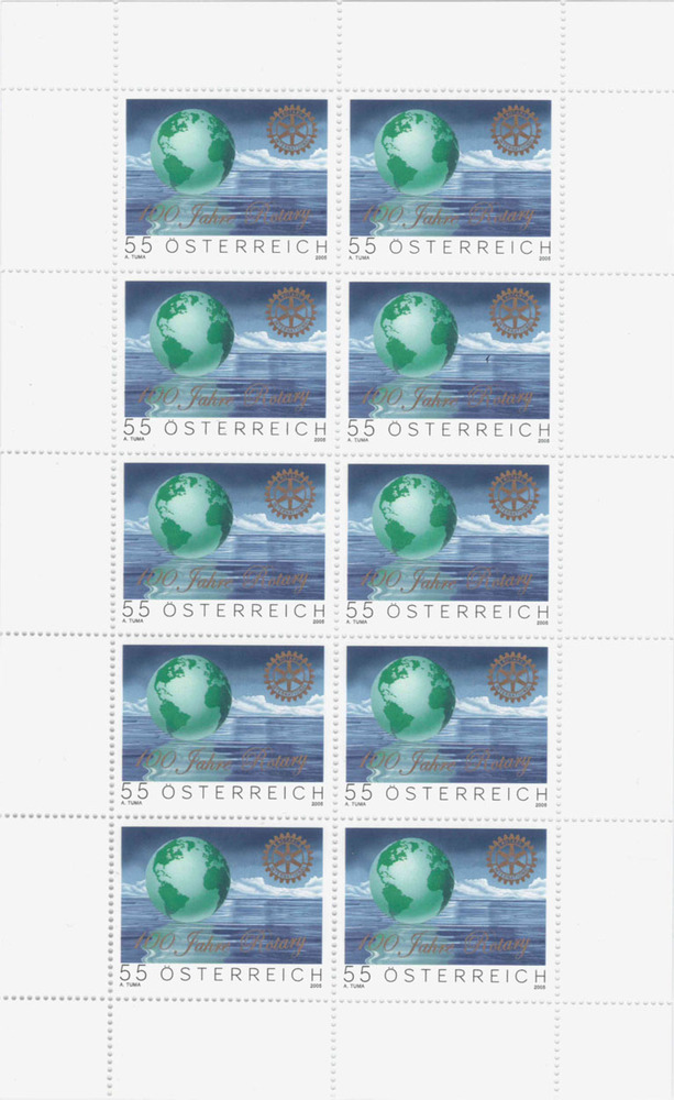 Österreich 2005 o, € 0,55 - “100 Jahre Rotarier'' KLBG
