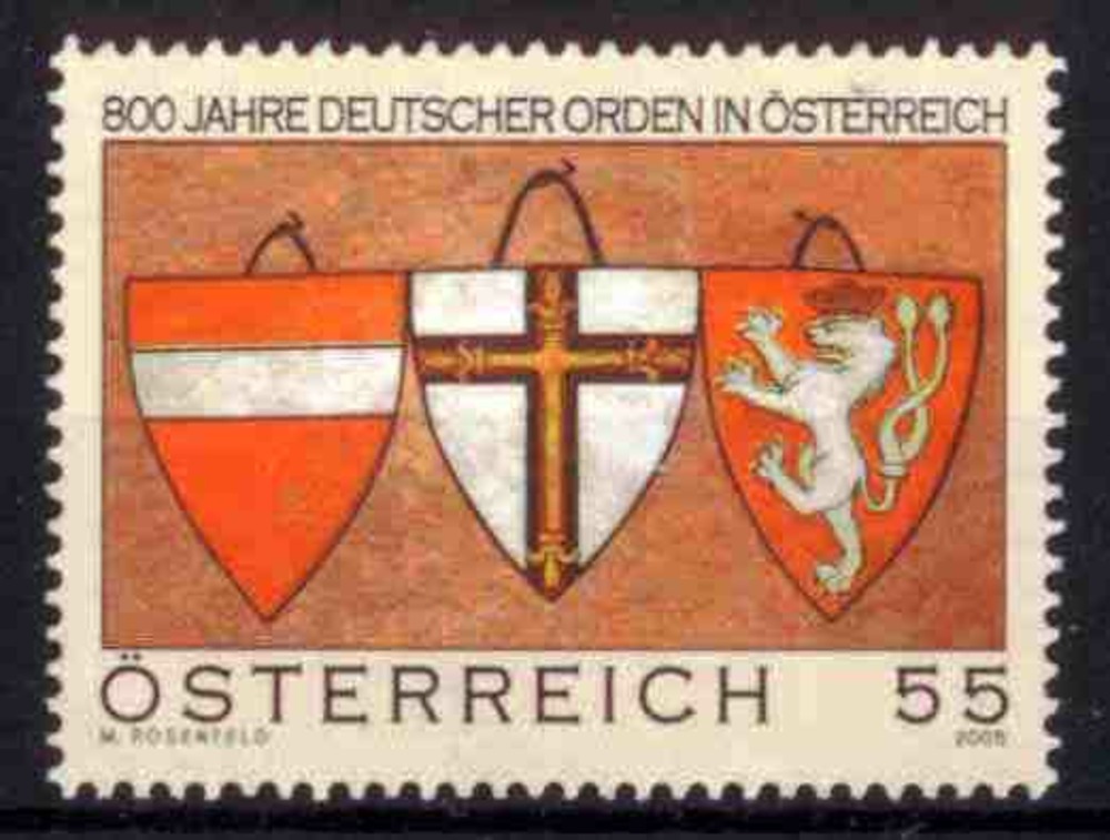 Österreich 2005 o, 0,55 € “800 Jahre Deutscher Orden in Österreich“