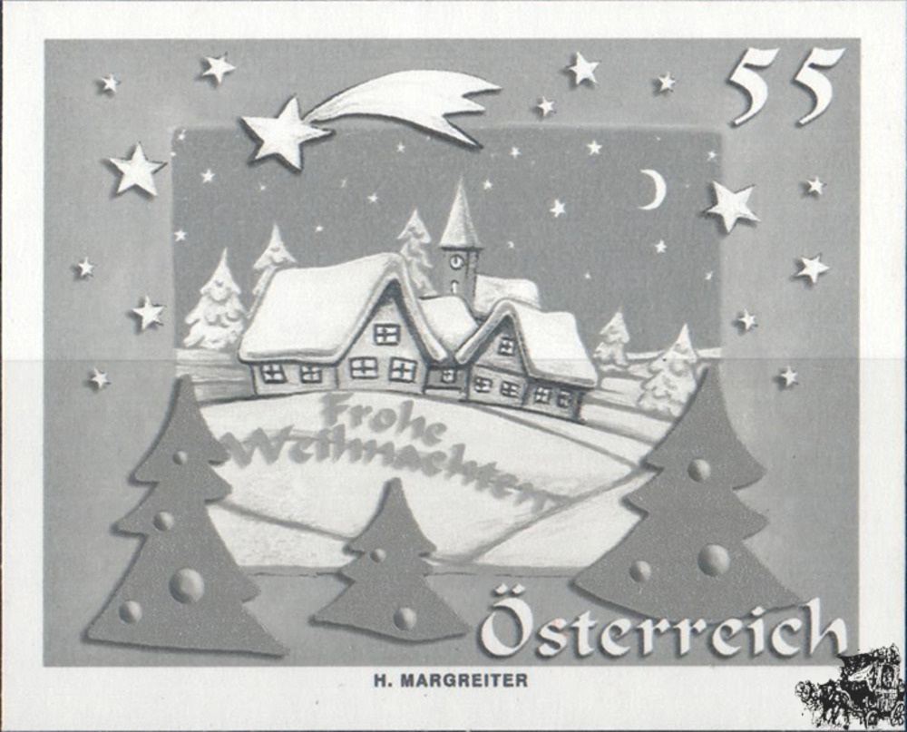 Österreich 2005 **, 0,55 € “Weihnachten 2005“, Schwarzdruck, ungezähnt