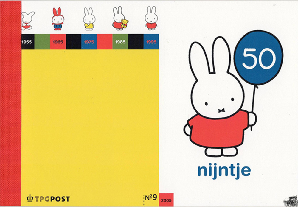 Niederlande 2005 ** - Markenheftchen, „Voor het Kind“ – 50 Jahre Kinderbuchfigur „Miffy“