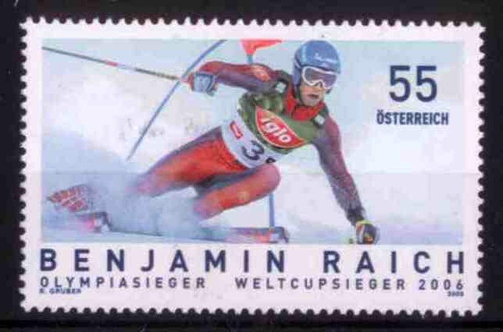 Österreich ** 2006 - 0,55 € “Benjamin Raich“