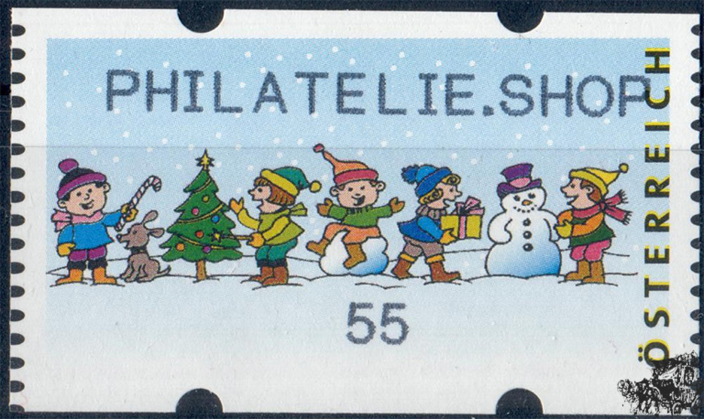 Österreich 2006 Automatenmarke ** - € 0,55 - Spielende Kinder im Schnee: Philatelie.Shop