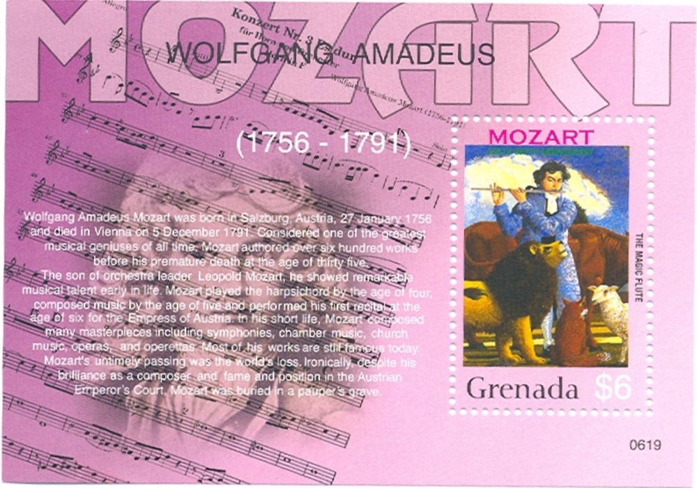 Grenada ** 2006 - 250. Geburtstag Mozart Block