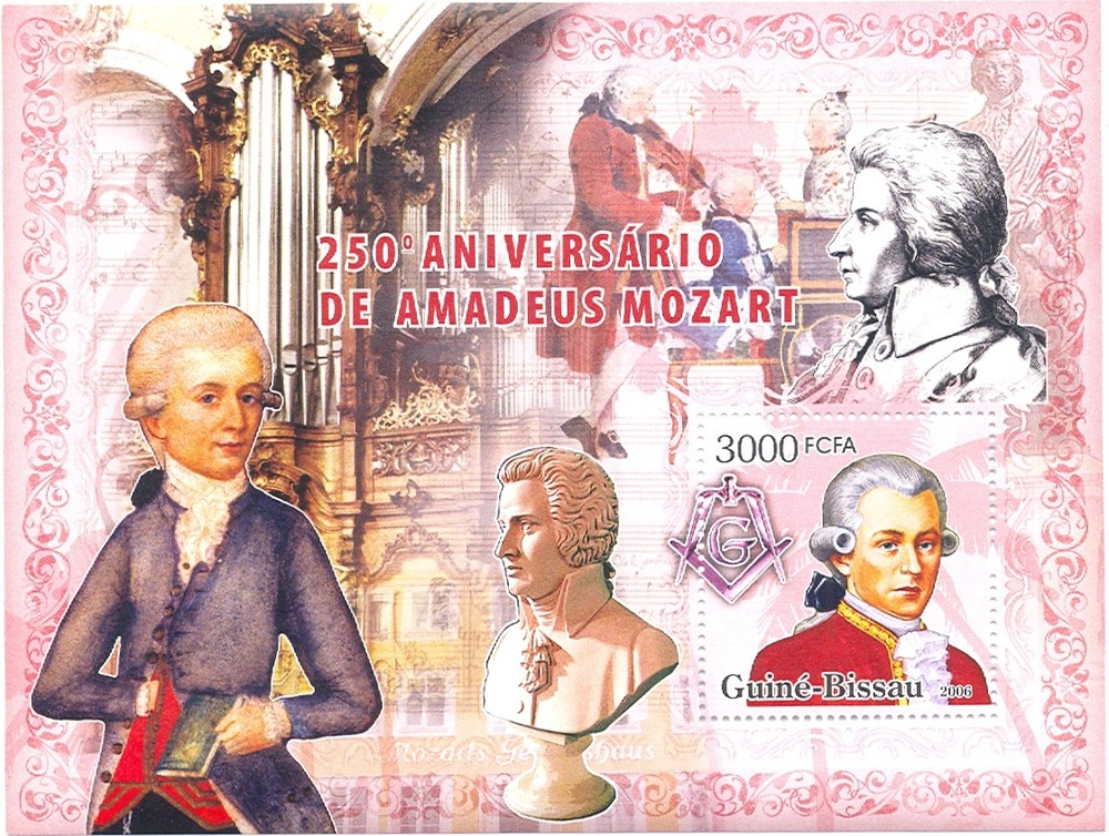 Guinea-Bissau ** 2006 - 250. Geburtstag Mozart Block