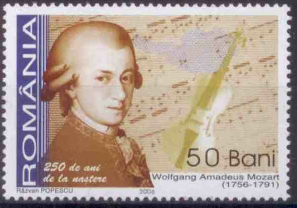 Rumänien ** 2006 - 250. Geburtstag W. A. Mozart Rumänien ** 2006 - 250. Geburtstag W. A. Mozart