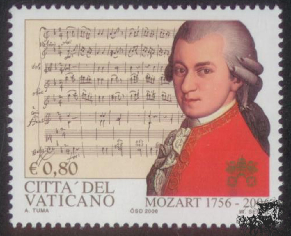 Vatikan 2006 ** 200. Todestag W. A. Mozart Vatikan 2006 ** 200. Todestag W. A. Mozart