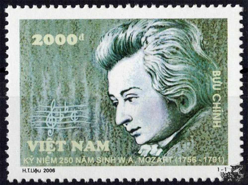 Vietnam 2006 ** - 250. Geburtstag von Wolfgang Amadeus Mozart