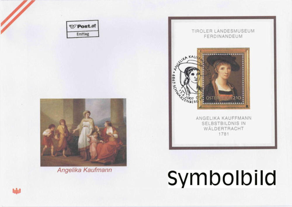 Österreich Block FDC 2007 - 2,10 Euro - “Berühmte Gemälde aus österreichischen Sammlungen“
