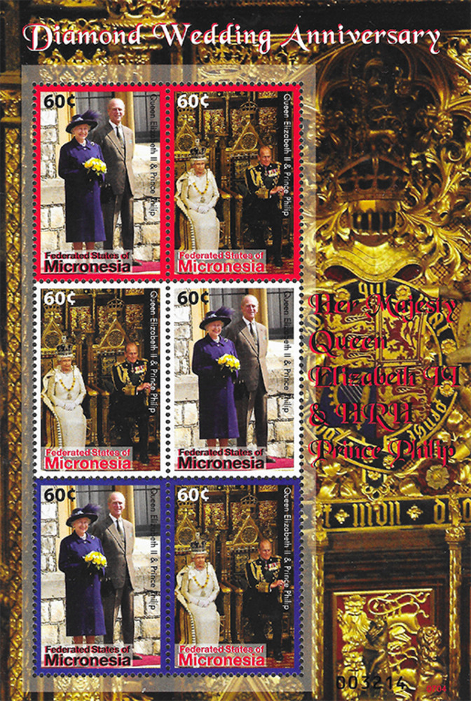 Mikronesien 2007 ** - 60. Hochzeitstag von Königin Elisabeth II. und Prinz Philip
