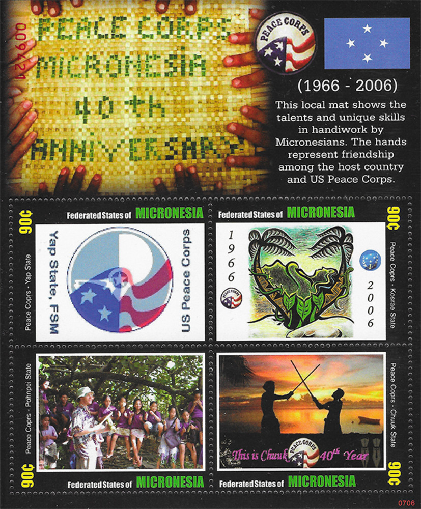 Mikronesien 2007 ** - 40. Jahrestag der Ankunft des US-Friedenskorps in Mikronesien (2006)