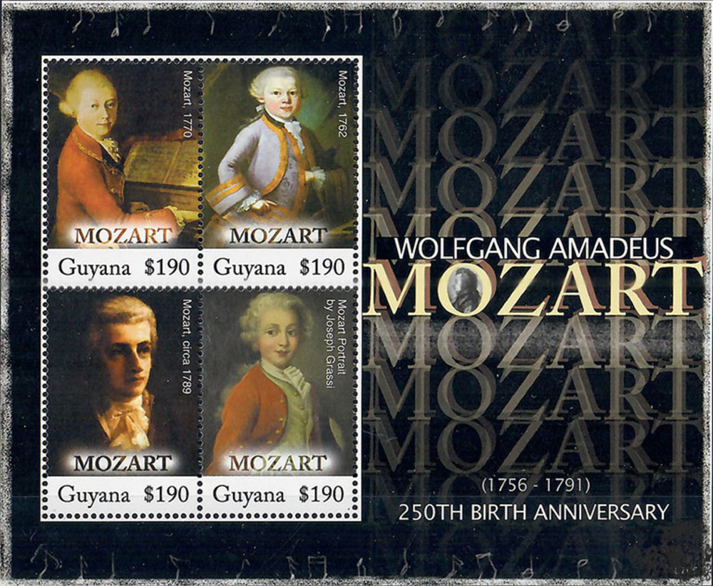 Guyana ** 2007 - 250.Geburtstag W.A.Mozart