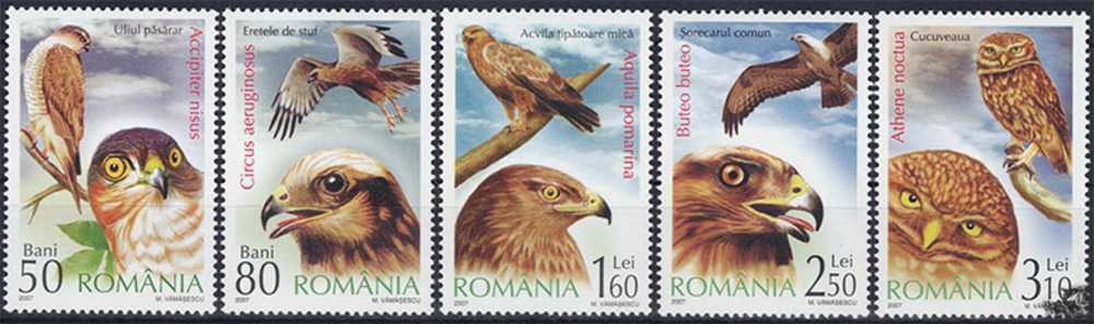 Rumänien 2007 ** - Raubvögel