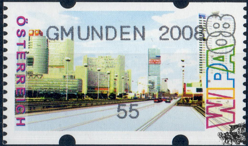Österreich 2008 Automatenmarke ** - € 0,55 - Reichsbrücke Wien: GMUNDEN 2008