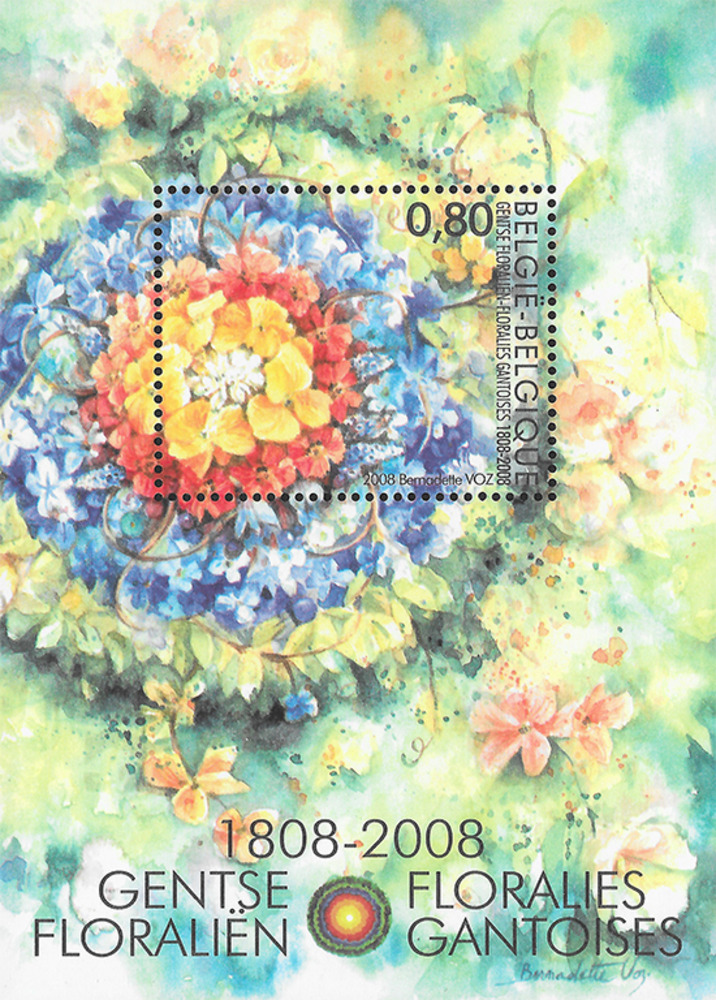 Belgien 2008 ** - 0,80 € Blumenbeet