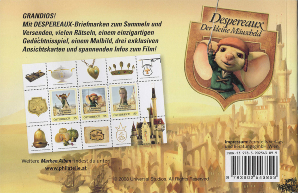 DESPEREAUX, Der kleine Mäuseheld 2009 - Marken.Alben DESPEREAUX, Der kleine Mäuseheld 2009 - Marken.Alben