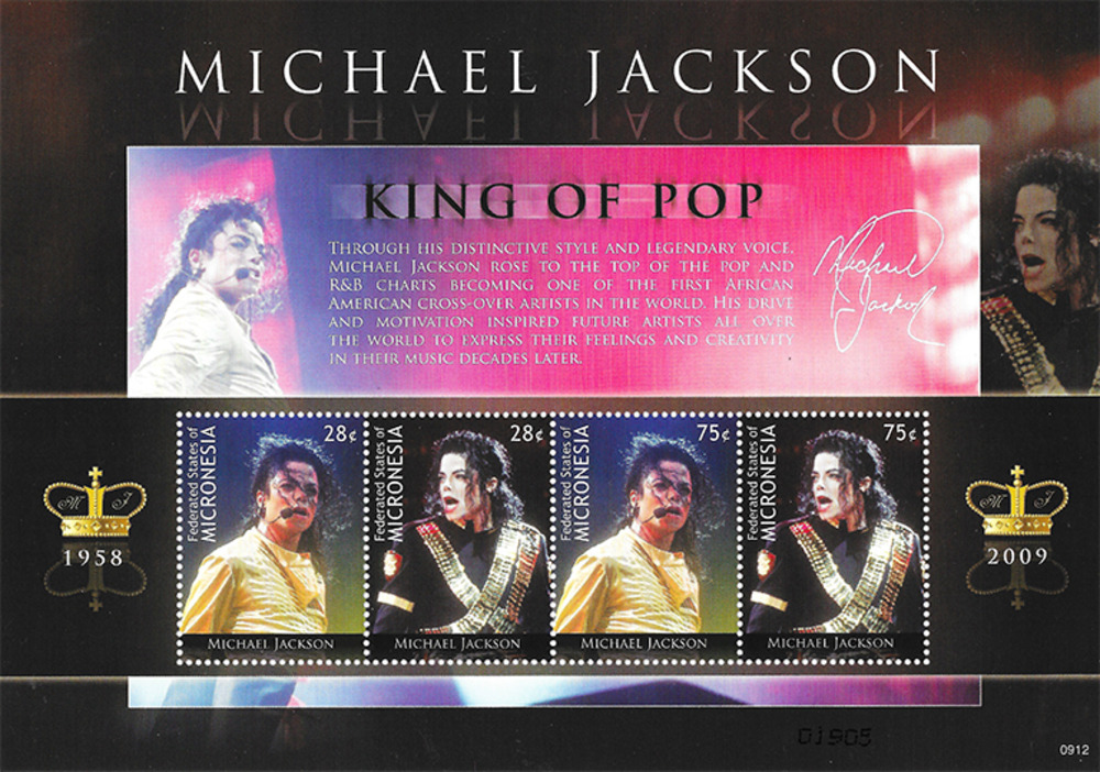 Mikronesien 2009 ** - Michael Jackson, mit gelbem Hemd