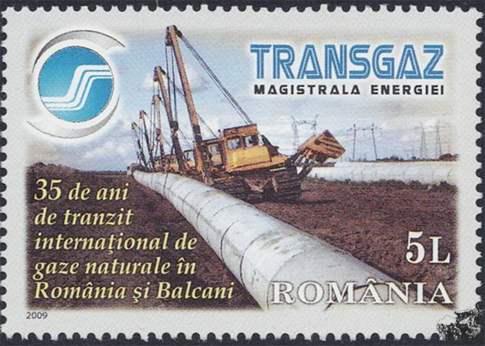 Rumänien 2009 ** - 35 Jahre Transgaz-Erdgaspipeline durch Rumänien