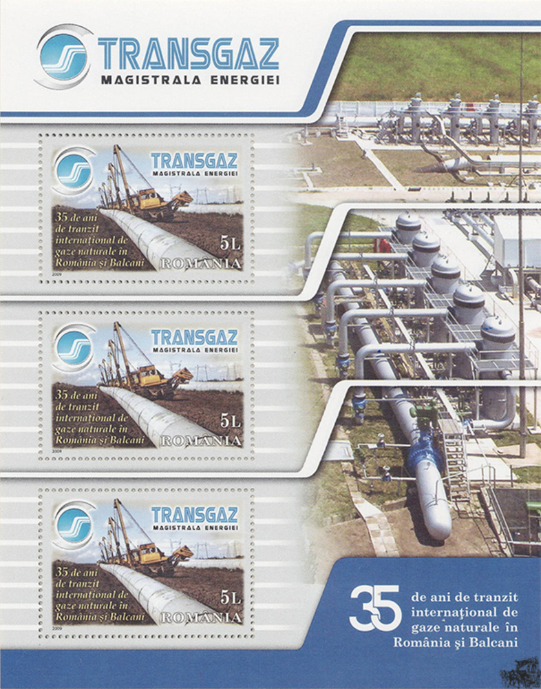 Rumänien 2009 ** - 35 Jahre Transgaz-Erdgaspipeline durch Rumänien
