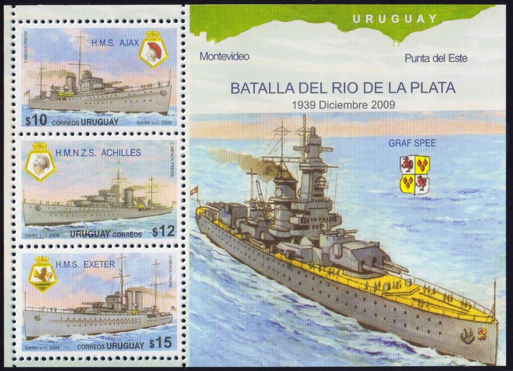 Seeschlacht vor dem Río de la Plata - Uruguay Seeschlacht vor dem Río de la Plata - Uruguay