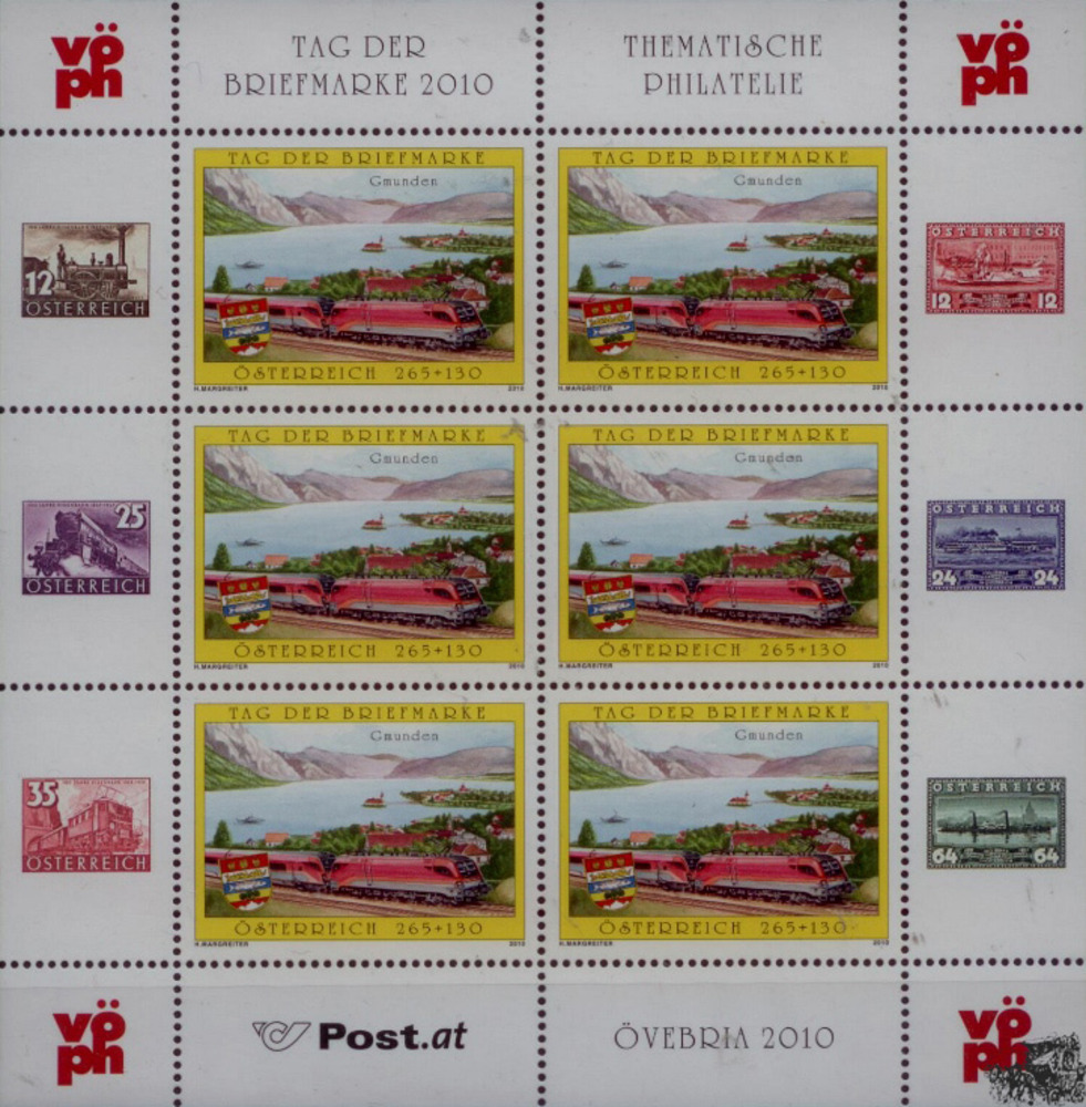 Österreich Klbg. 2010 ** - 6 x 2,65 + 1,30 € - Tag der Briefmarke 2010