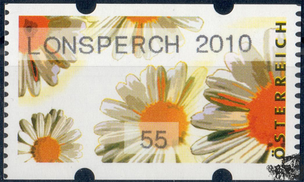 Österreich 2010 Automatenmarke ** - € 0,55 - Margeriten: LONSPERCH 2010