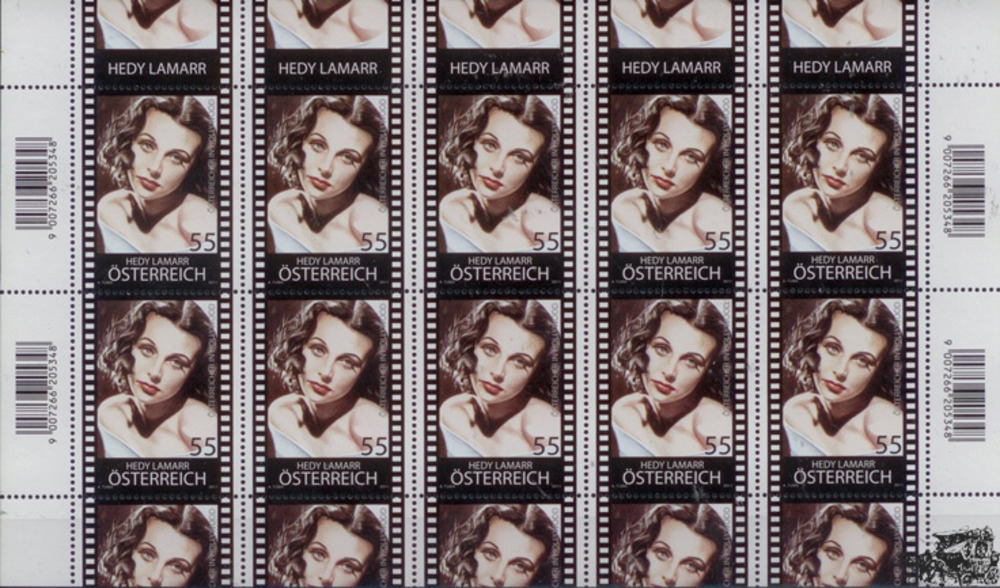 Österreich 2011 Klbg. **  - 10 x 55 C - Österreich in Hollywood