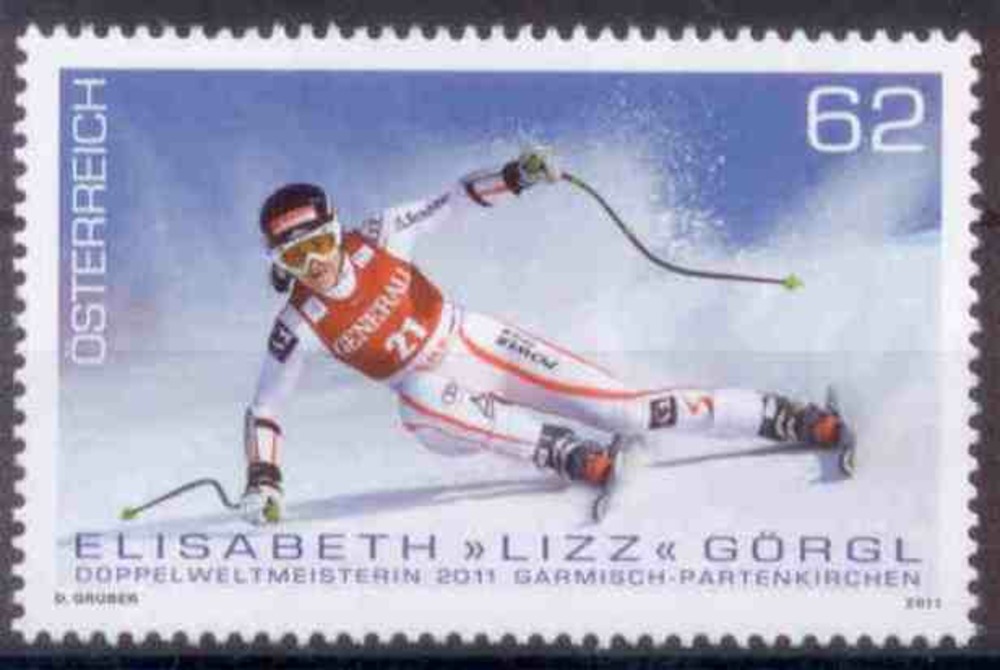 Österreich 2011 ** - € 0,62 - Elisabeth Görgl Österreich 2011 ** - € 0,62 - Elisabeth Görgl