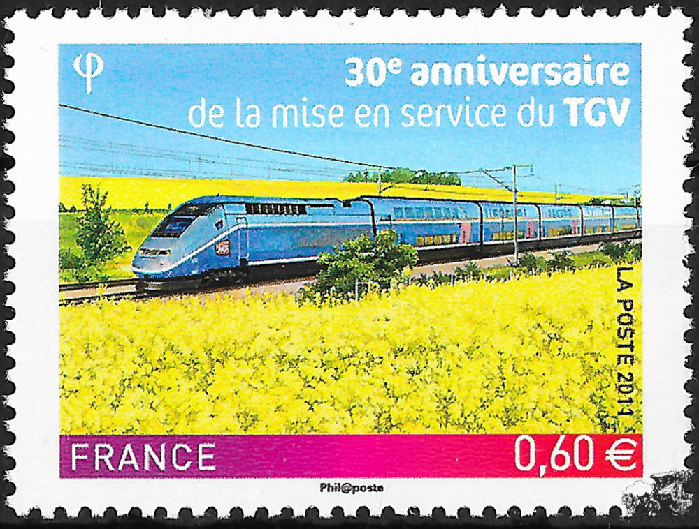 Frankreich  2011  ** - 30 Jahre Hochgeschwindigkeitszüge (TGV)