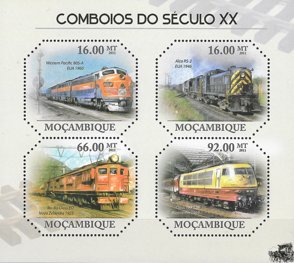 Mosambik 2011 ** - Lokomotiven des 20. Jh.