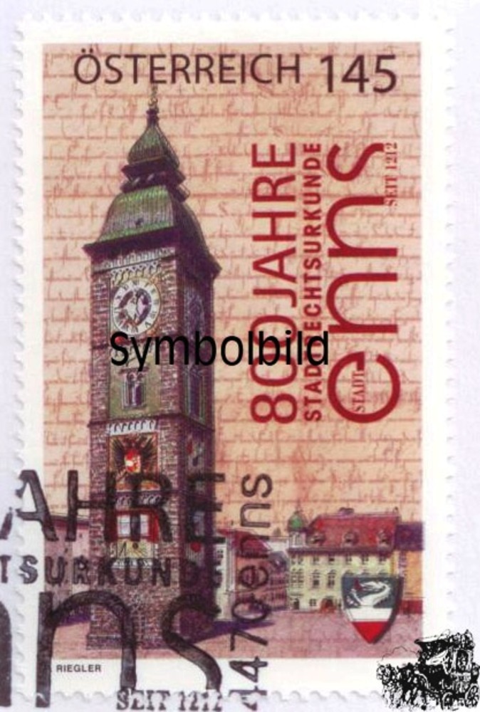 Österreich 2012 o - € 1,45 - 800 Jahre Stadt Enns Österreich 2012 o - € 1,45 - 800 Jahre Stadt Enns