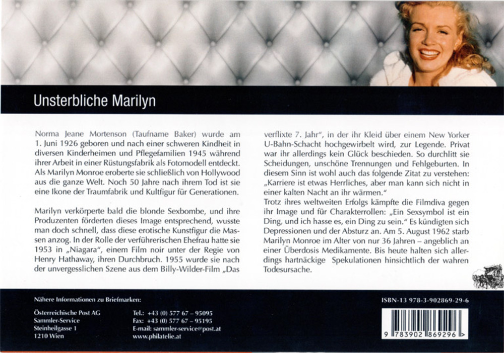 Marilyn Monroe, Marken.Edition 8 Marilyn Monroe, Marken.Edition 8