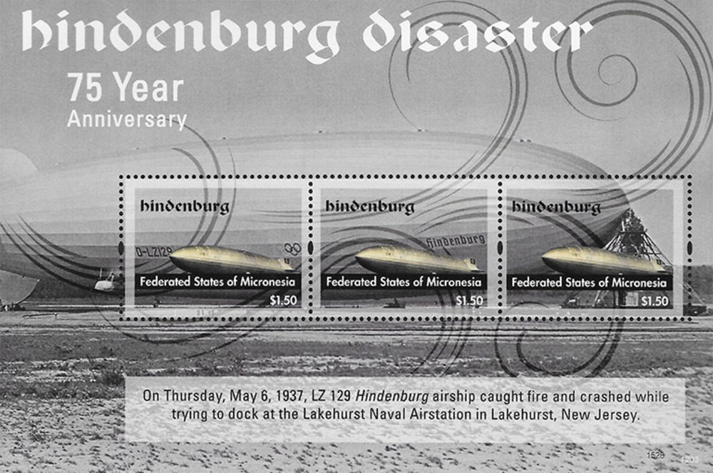Mikronesien 2012 ** - 75. Jahrestag des Luftschiffabsturzes von Lakehurst