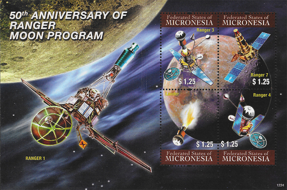 Mikronesien 2012 ** - 50. Jahrestag des Ranger-Mondfahrtprogramms, Ranger 3