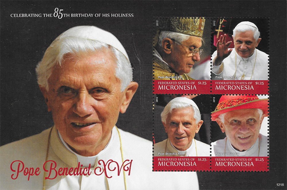 Mikronesien 2012 ** - Papst Benedikt XVI., mit Brille Mikronesien 2012 ** - Papst Benedikt XVI., mit Brille