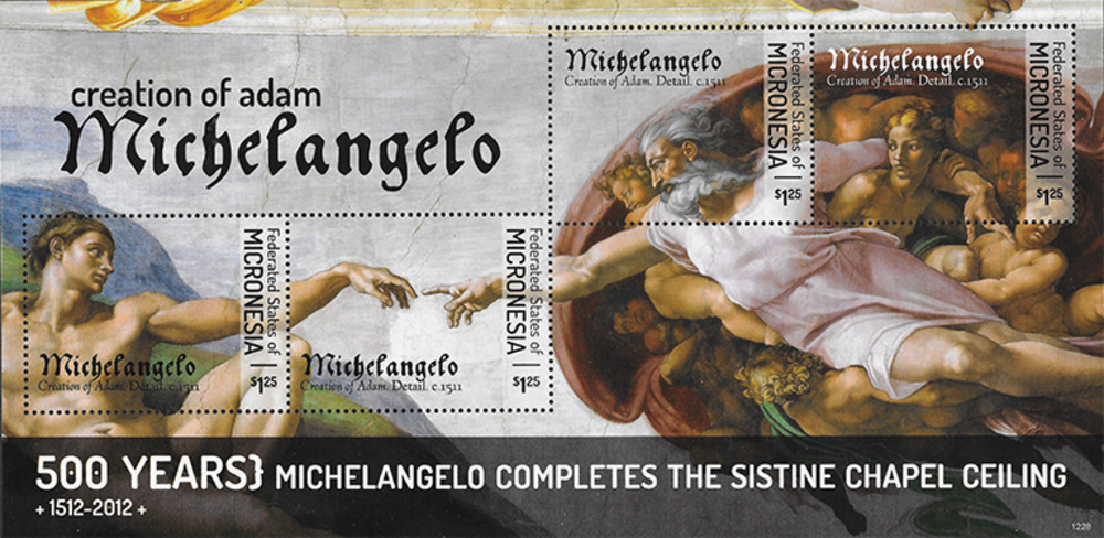Mikronesien 2012 ** - Michelangelo, Adam Mikronesien 2012 ** - Michelangelo, Adam