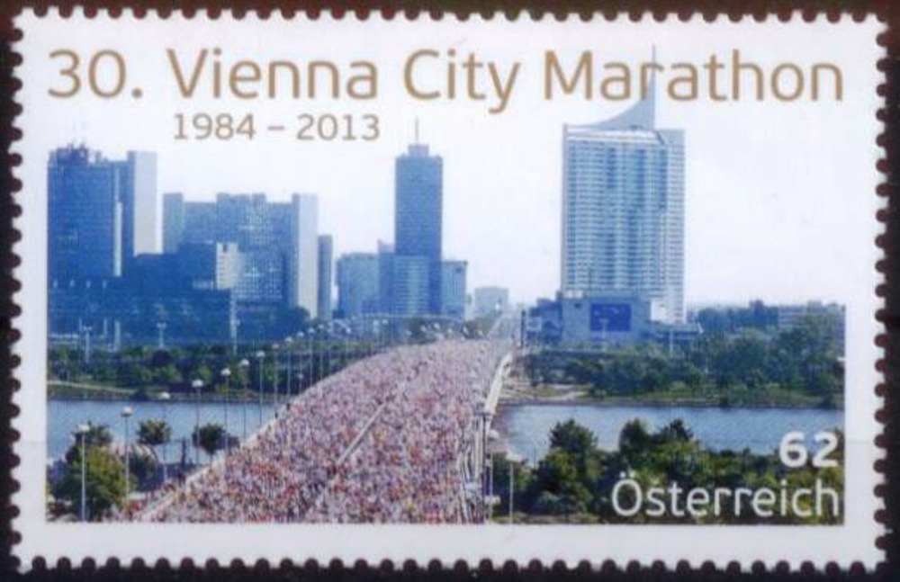 Österreich 2013 ** - 0,62 € 30. Vienna City Marathon